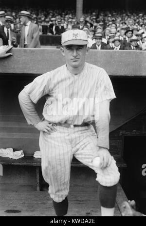 Frankie Frisch quando ha giocato per i New York Giants, 1921. Ha giocato e gestito il St. Louis Cardinals 1927-38; quindi gestito i pirati di Pittsburgh, 1940-46; e finito la sua carriera con i Chicago Cubs, 1949-51. (BSLOC 2015 17 5) Foto Stock