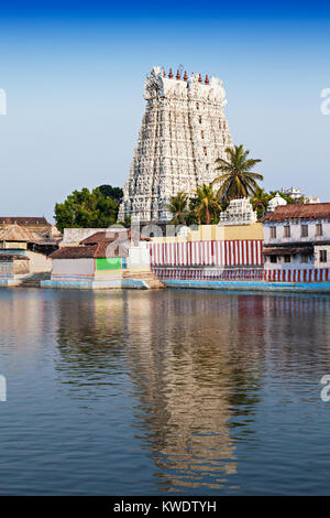 Tempio Thanumalayan Suchindram, Kanyakumari, Tamil Nadu, India Foto Stock