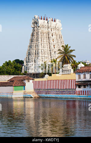 Tempio Thanumalayan Suchindram, Kanyakumari, Tamil Nadu, India Foto Stock
