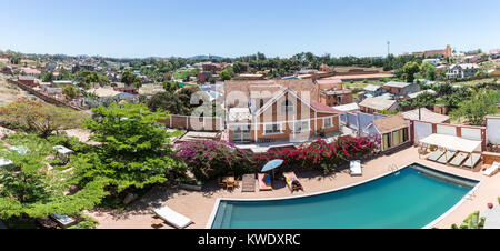 Vista panoramica della città di Antananarivo, Madagascar, Africa. Foto Stock