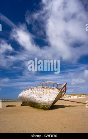 Naufragio sulla spiaggia Bnunbeg, Gweedore, County Donegal ,l'Irlanda Foto Stock