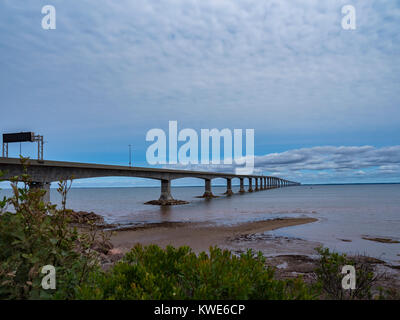Ponte di confederazione, Cape Jourimain, New Brunswick, Canada. Foto Stock
