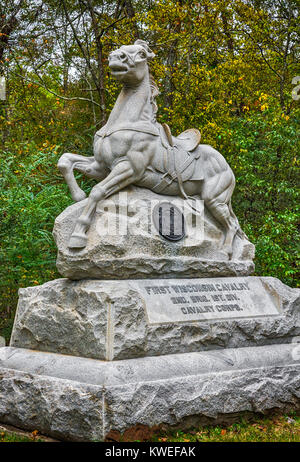 Chickamauga e Chattanooga National Military Park si trova in Georgia e Tennessee ed è stato uno dei più battaglie decisive della guerra civile. Foto Stock