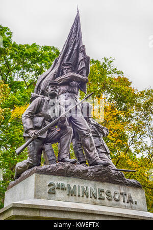 Chickamauga e Chattanooga National Military Park si trova in Georgia e Tennessee ed è stato uno dei più battaglie decisive della guerra civile. Foto Stock