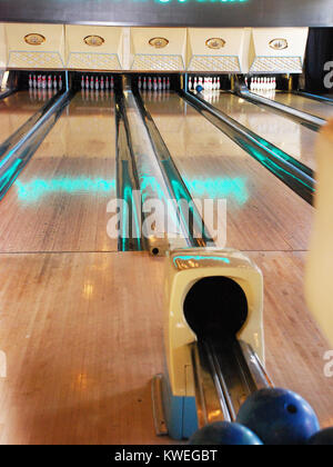 Vintage bowling a Nashville TN, Stati Uniti d'America Foto Stock