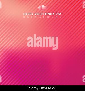 Sfondo rosa con strisce modello diagonale per il giorno di san valentino card. Illustrazione Vettoriale Illustrazione Vettoriale