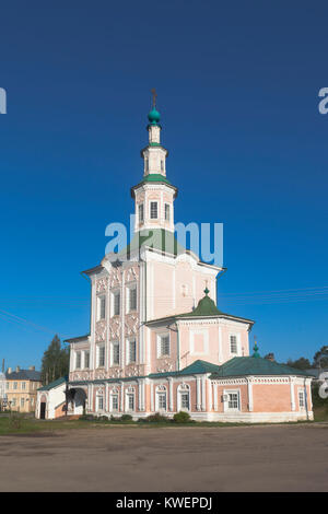 Tempio di natale nella città di Totma, Vologda Regione, Russia Foto Stock