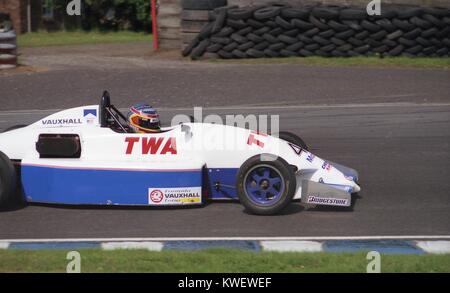 Zak Brown, Formula Vauxhall Lotus test. Oulton Park, Venerdì ago Foto Stock