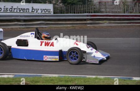 Zak Brown, Formula Vauxhall Lotus test. Oulton Park, Venerdì ago Foto Stock