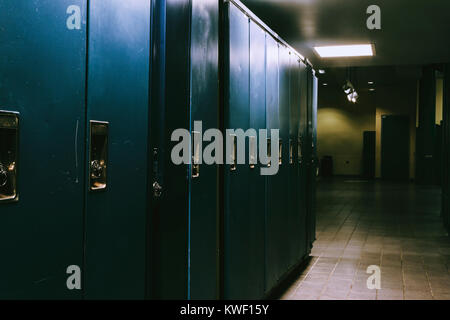 Moody Blue Locker room Foto Stock