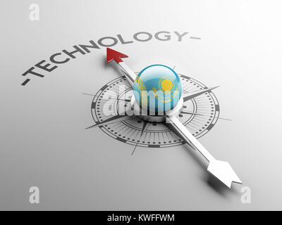 Il Kazakstan ad alta risoluzione il concetto di tecnologia Foto Stock