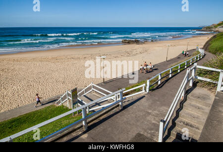 Australia, Nuovo Galles del Sud, Newcastle, vista di Newcastle Beach Foto Stock