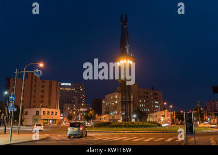 Attraversamento rotante, Asahikawa Città, Hokkaido, Giappone Foto Stock