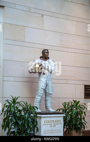 Statua di noi House rappresentante John Leonard 'Jack' Swigert Jr. da Colorado il sesto quartiere Foto Stock