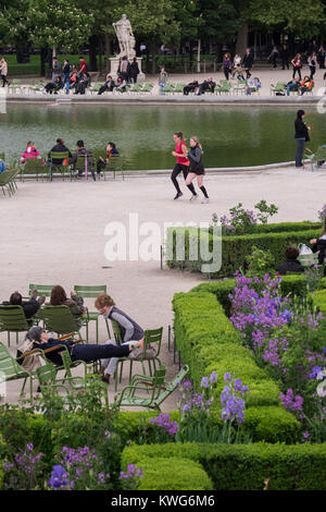 Francia, Parigi, Giardino delle Tuileries Foto Stock