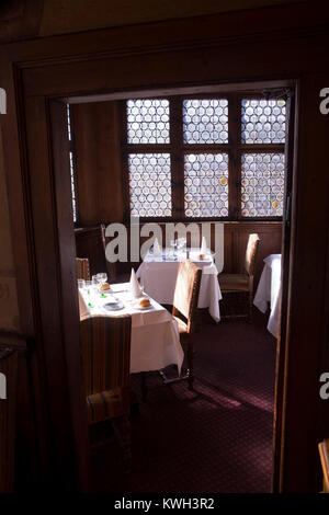 Europa/Francia/Alsace/Bas-Rhin/Strasburgo. La Maison Kammerzell. La Salle.// La Maison Kamerzell, ristorante. La sala da pranzo Foto Stock