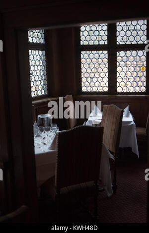 Europa/Francia/Alsace/Bas-Rhin/Strasburgo. La Maison Kammerzell. La Salle.// La Maison Kamerzell, ristorante. La sala da pranzo Foto Stock