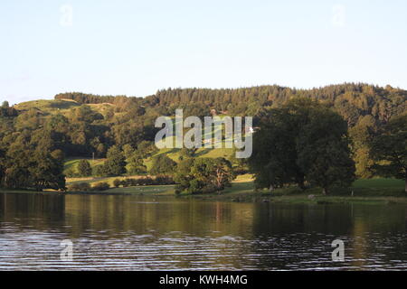 Acqua Esthwaite, Lake District, Hawkshead, Cumbria, Malcolm Buckland Foto Stock
