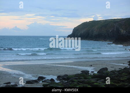 Caerfai Bay, Pembrokeshire, South Wales, Inghilterra Foto Stock