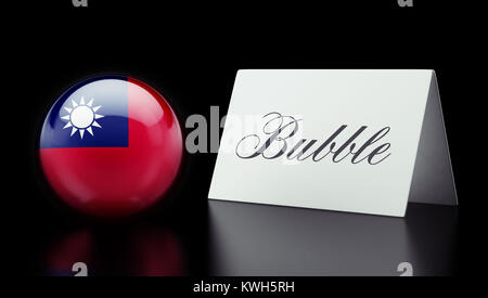 Taiwan ad alta risoluzione il concetto di bolla Foto Stock