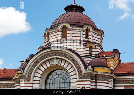 Famoso centro di Bagni Minerali edificio a Sofia, Bulgaria. La Secessione di Vienna architettura stile. Foto Stock