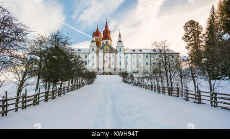 Santuario della Madonna di Pietralba, Nova Ponente, provincia di Bolzano, Italia settentrionale, Europa - XVII-XIX secolo. Foto Stock