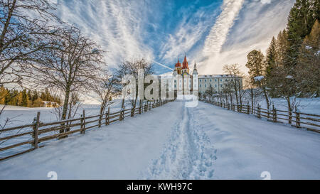 Santuario della Madonna di Pietralba, Nova Ponente, provincia di Bolzano, Italia settentrionale, Europa - XVII-XIX secolo. Foto Stock