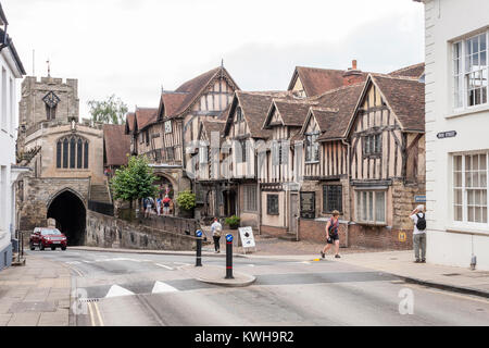 Lord Leycester Hospital, Warwick, Warwickshire, Inghilterra, GB, Regno Unito Foto Stock