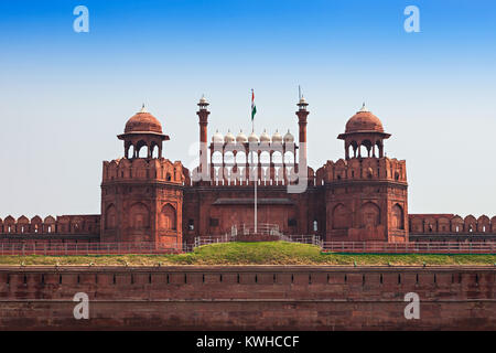 Il Forte Rosso è un grande fort complesso situato a Delhi Foto Stock