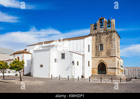 La Cattedrale di Faro (Se de Faro) è una cattedrale cattolica romana a Faro, Portogallo Foto Stock