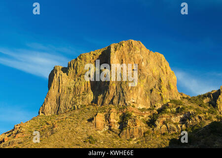 Casa Grande (elev 7325) nel Parco nazionale di Big Bend, Texas Foto Stock