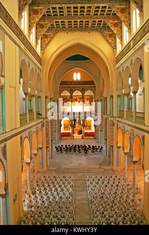 Cartagine, TUNISIA - Aprile 29, 2008: interni di Saint Louis Cattedrale (Cartagine), Tunisia Foto Stock