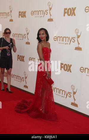 LOS ANGELES, CA - 18 settembre: Kerry Washington assiste la 63rd Primetime Emmy Awards il 18 settembre 2011 a Los Angeles, Stati Uniti. Persone: Kerry Washington Foto Stock