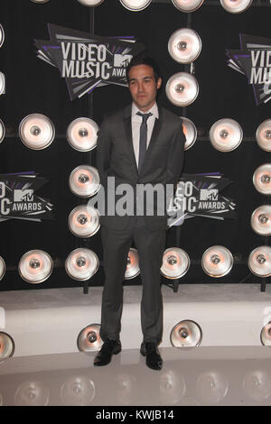 LOS ANGELES, CA - 28 agosto: Pete Wentz arriva a 2011 MTV Video Music Awards presso il Nokia Theatre di Los Angeles Vivere il 28 agosto 2011 a Los Angeles, California. Persone: Pete Wentz Foto Stock