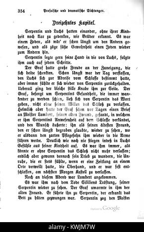Un volume di opere poetiche selezionate di Justinus Kerner, un poeta tedesco, dalla seconda parte delle sue opere raccolte, che mostra i suoi contributi alla letteratura tedesca nel XIX secolo. Foto Stock