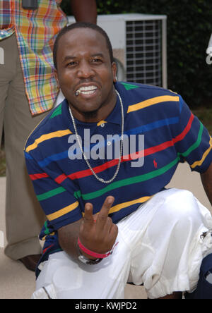 MIAMI, FL - agosto 07: Big Boi, rapper per il popolare gruppo Outkast, è stato arrestato a Miami oggi per le accuse di possesso di droga ... TMZ ha imparato. Secondo la Contea di Miami-Dade Reparto Rettifiche, il sig. Boi (vero nome Antwan Patton) è stata caricata con tre conteggi del possesso di una sostanza controllata e un conteggio del possesso di droga paraphernalia. Le sostanze controllate sono state elencate come pillole di ecstasy, MDMA in polvere e Viagra. Secondo la Contea di Miami-Dade Reparto Rettifiche, tutte le tasse sono felonies. Applicazione della legge le fonti ci dicono che egli è stato sfatato da parte delle autorità doganali e di frontiera p Foto Stock
