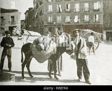 Questo lavoro ritagliato di Francisco de Goya, intitolato 'El melonero!... - Meloni! Ritrae una scena legata alla vendita di meloni, catturando la vita quotidiana in Spagna durante la fine del XVIII secolo. Foto Stock