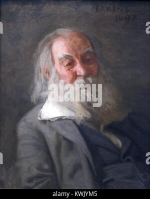 §Whitman, Walt (1819-1892) - 1887 - ritr. da Eakins, Thomas - da Internet Foto Stock