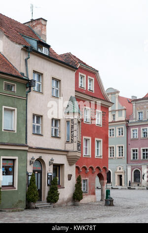 Piazza del Mercato Vecchio di Poznan in Polonia - Stary Rynek, Poznań Foto Stock