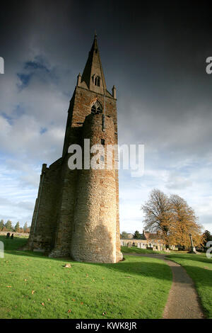 La chiesa anglosassone a Brixworth,Northamptonshire Foto Stock