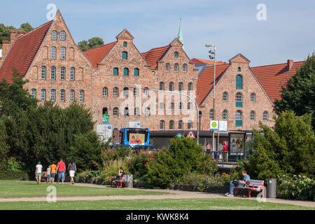 Sale storiche strutture di stoccaggio, Lubecca, Schleswig-Holstein, Germania, Europa Foto Stock