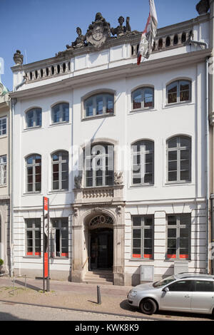 Museo Willy Brandt-Haus House , Lübeck, Schleswig-Holstein, Germania, Europa Foto Stock