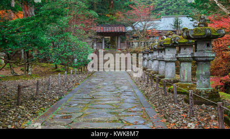 Taiyuinbyo - il mausoleo di Shogun Tokugawa Iemitsu NIKKO, Giappone - 17 novembre 2015: Taiyuinbyo - il mausoleo di Shogun Tokugawa Iemitsu, gr Foto Stock