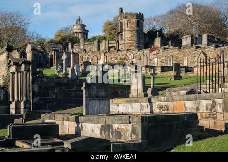 Nuovo Calton Sepoltura, Edimburgo, Scozia, Regno Unito. Foto Stock