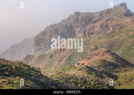 Masca è un piccolo villaggio di montagna sull'isola di Tenerife, Isole canarie, Spagna Foto Stock