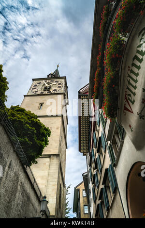 San Pietro Chiesa di Zurigo, Svizzera Foto Stock