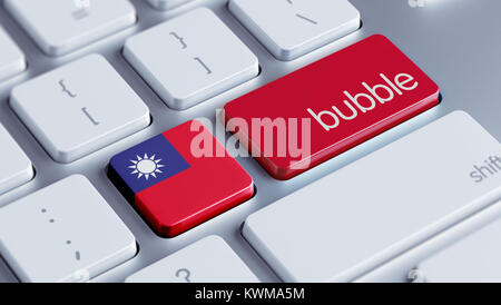 Taiwan ad alta risoluzione il concetto di bolla Foto Stock