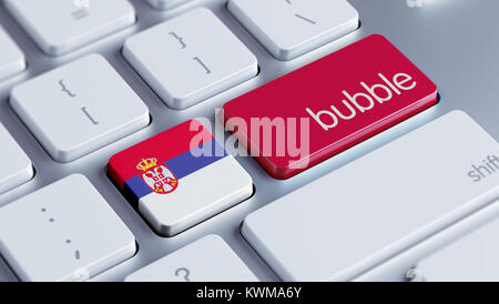 La Serbia ad alta risoluzione il concetto di bolla Foto Stock