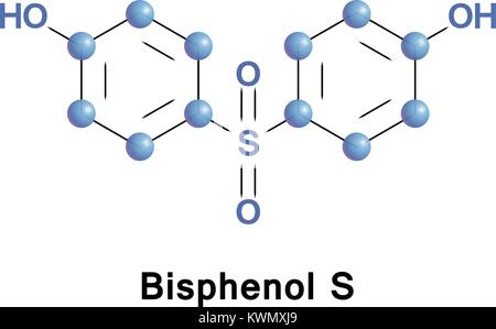 Bisfenolo S o BPS Illustrazione Vettoriale