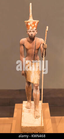 Custode funerario figura con Royal attributi, Dynasty 12, Metropolitan Museum of Art, Manhattan, New York City, Stati Uniti d'America, America del Nord Foto Stock